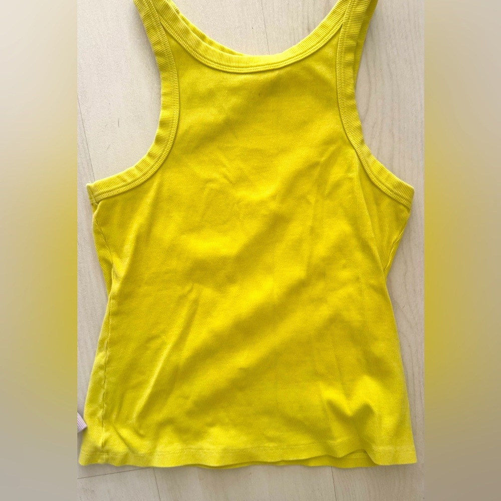 MOTHER Yellow Tank Top